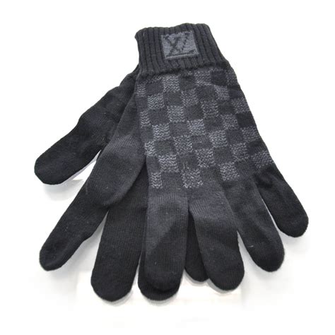 louis vuitton mens winter gloves|Louis Vuitton petit damier gloves.